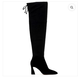 New Vince Camuto Taplana Thigh High Over the knee Black Suede Boots 5‎